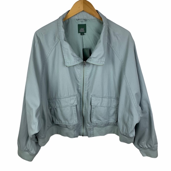 Wild Fable Zip Front Utility Cropped 